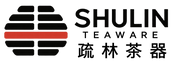 SHULIN Teaware · 疏林茶器 — six-line Qian emblem in black and vermilion